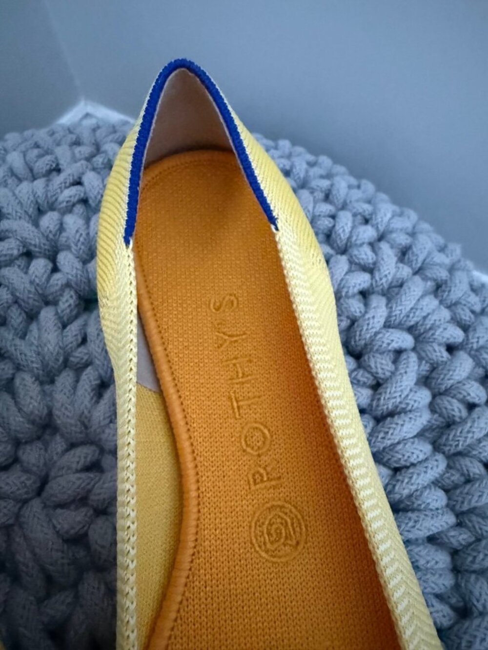 Rothy’s The Point II Size 9 flats light yellow excellent condition - Picture 5 of 8
